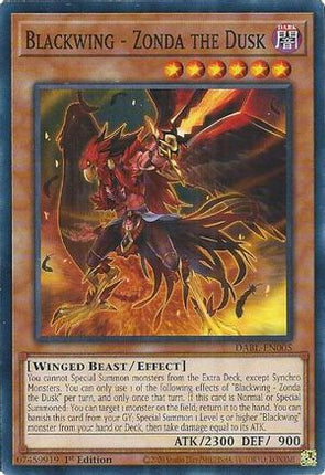 Blackwing - Zonda the Dusk (Common / Short Print) [DABL-EN005] 1st Edition