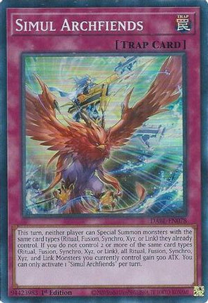 Simul Archfiends (Super Rare) [DABL-EN078] 1st Edition