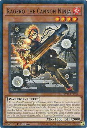 Kagero the Cannon Ninja (Common / Short Print) [DABL-EN018] 1st Edition