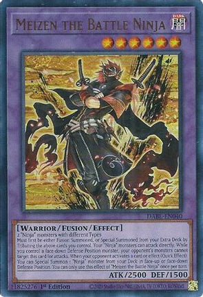 Meizen the Battle Ninja (Ultra Rare) [DABL-EN040] 1st Edition