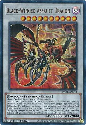 Black-Winged Assault Dragon (Ultra Rare) [DABL-EN042] 1st Edition
