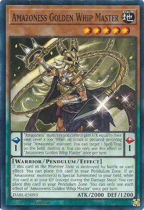 Amazoness Golden Whip Master (Common / Short Print) [DABL-EN093] 1st Edition