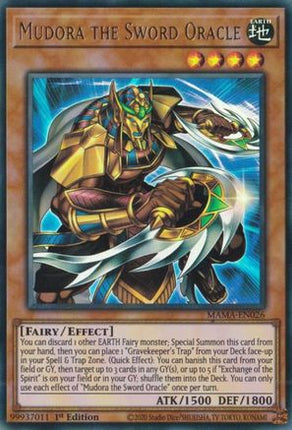 Mudora the Sword Oracle (Ultra Rare) [MAMA-EN026] 1st Edition