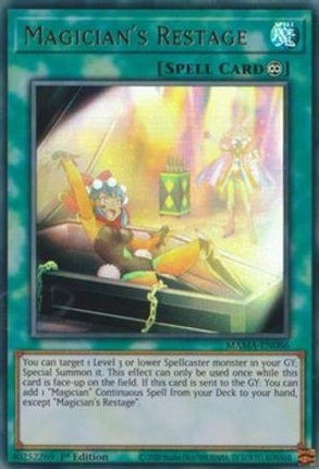 Magician's Restage (Ultra Rare) [MAMA-EN086] 1st Edition