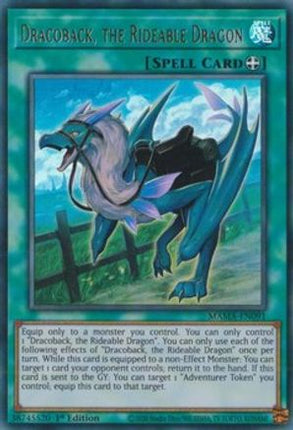 Dracoback, the Rideable Dragon (Ultra Rare) [MAMA-EN091] 1st Edition