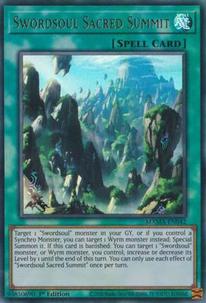 Swordsoul Sacred Summit (Ultra Rare) [MAMA-EN042] 1st Edition