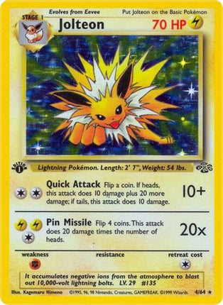 Jolteon - 4/64 [Jungle] Unlimited Holofoil