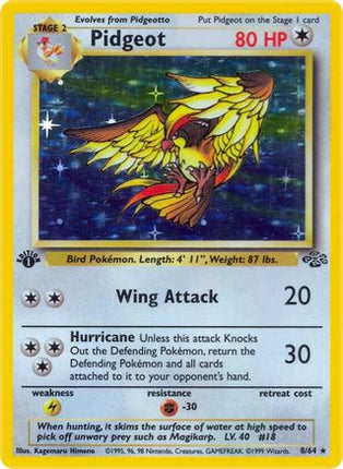 Pidgeot - 8/64 [Jungle] 1st Edition Holofoil
