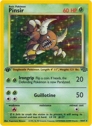 Pinsir - 9/64 [Jungle] 1st Edition Holofoil