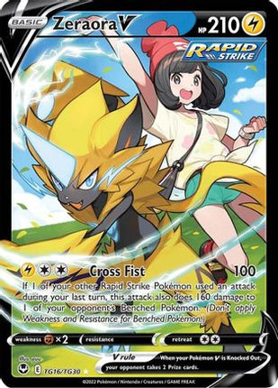 Zeraora V - TG16/null [SWSH12: Silver Tempest Trainer Gallery] Holofoil