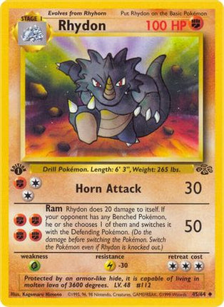 Rhydon - 45/64 [Jungle] 1st Edition