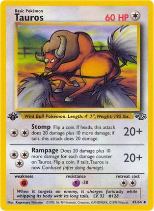 Tauros - 47/64 [Jungle] 1st Edition