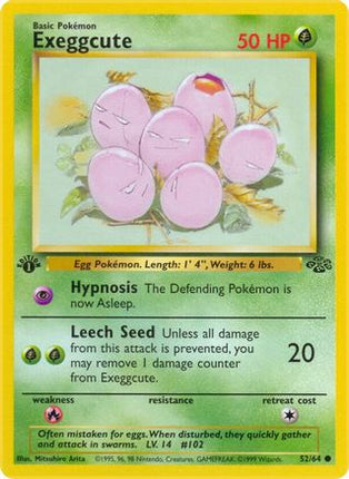 Exeggcute - 52/64 [Jungle] 1st Edition