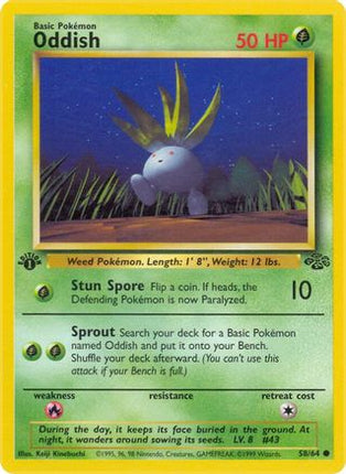 Oddish - 58/64 [Jungle] 1st Edition