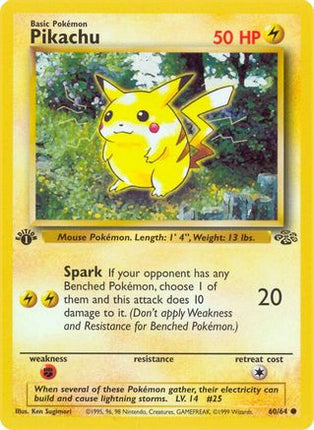 Pikachu - 60/64 [Jungle] 1st Edition