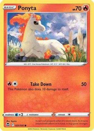 Ponyta - 21/null [SWSH12: Silver Tempest] Reverse Holofoil