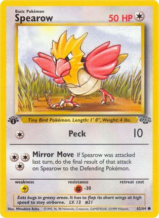 Spearow - 62/64 [Jungle] 1st Edition