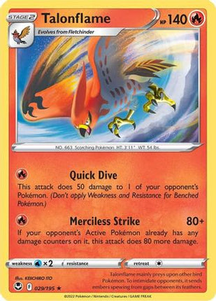Talonflame - 29/null [SWSH12: Silver Tempest] Reverse Holofoil