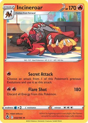 Incineroar - 32/null [SWSH12: Silver Tempest] Reverse Holofoil