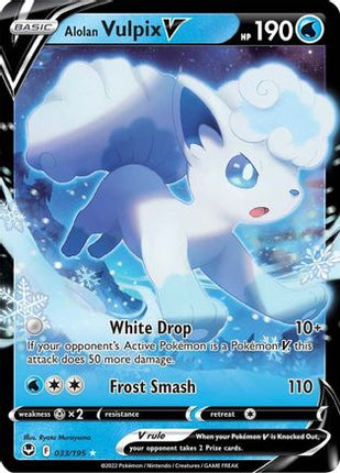 Alolan Vulpix V - 33/null [SWSH12: Silver Tempest] Holofoil