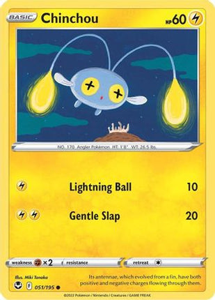 Chinchou - 51/null [SWSH12: Silver Tempest] Reverse Holofoil