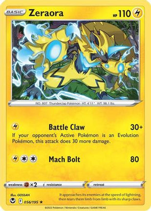 Zeraora - 56/null [SWSH12: Silver Tempest] Reverse Holofoil