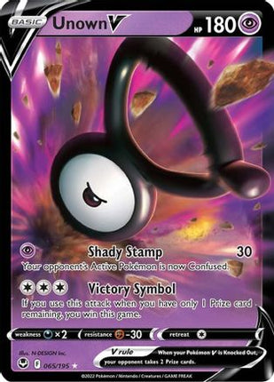 Unown V - 65/null [SWSH12: Silver Tempest] Holofoil