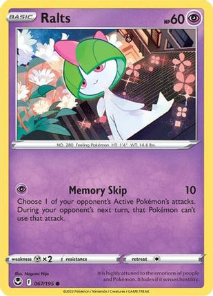 Ralts - 67/null [SWSH12: Silver Tempest] Reverse Holofoil