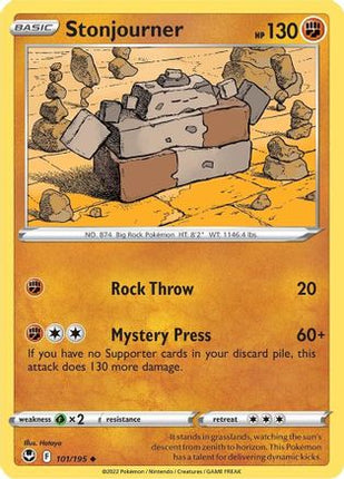 Stonjourner - 101/195 [SWSH12: Silver Tempest] Reverse Holofoil