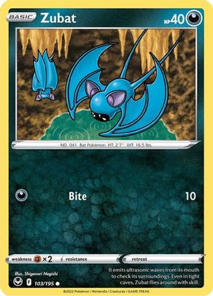 Zubat - 103/null [SWSH12: Silver Tempest] Reverse Holofoil