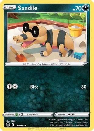 Sandile - 111/null [SWSH12: Silver Tempest] Reverse Holofoil