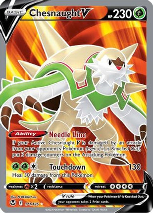 Chesnaught V (Full Art) - 171/null [SWSH12: Silver Tempest] Holofoil