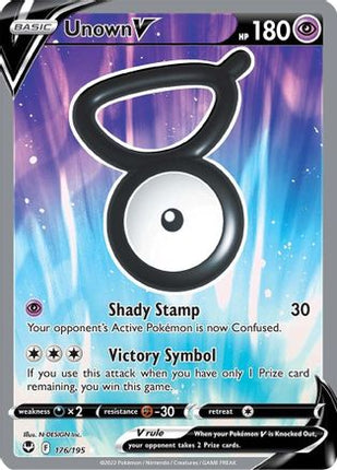 Unown V (Full Art) - 176/null [SWSH12: Silver Tempest] Holofoil