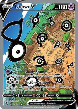 Unown V (Alternate Full Art) - 177/null [SWSH12: Silver Tempest] Holofoil