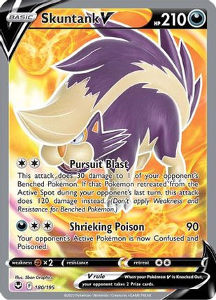 Skuntank V (Full Art) - 180/null [SWSH12: Silver Tempest] Holofoil