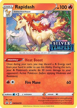 Rapidash - SWSH270 (Prerelease) - SWSH270/null [SWSH: Sword & Shield Promo Cards] Holofoil