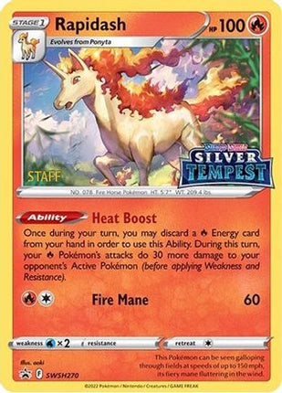 Rapidash - SWSH270 (Prerelease) [STAFF] - null/null [SWSH: Sword & Shield Promo Cards] Holofoil
