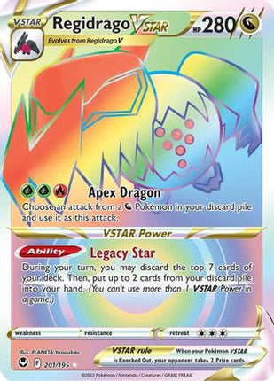 Regidrago VSTAR (Secret) - 201/195 [SWSH12: Silver Tempest] Holofoil