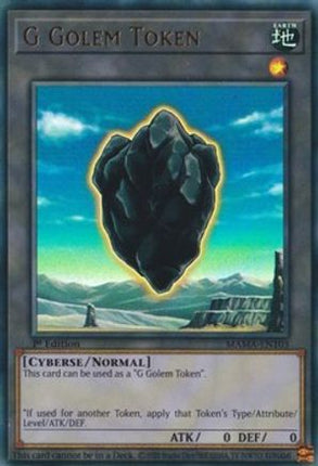 G Golem Token (Ultra Rare) [MAMA-EN103] 1st Edition