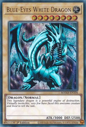 Blue-Eyes White Dragon (Ultra Pharaoh's Rare)  [MAMA-EN104] 1st Edition