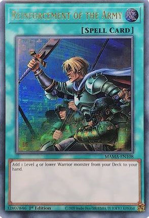 Reinforcement of the Army (Ultra Pharaoh's Rare)  [MAMA-EN108] 1st Edition
