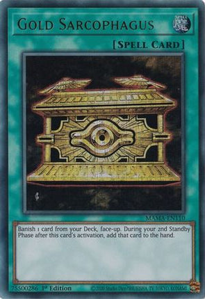 Gold Sarcophagus (Ultra Pharaoh's Rare)  [MAMA-EN110] 1st Edition