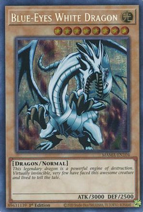 Blue-Eyes White Dragon (Secret Pharaoh's Rare)  [MAMA-EN104] 1st Edition