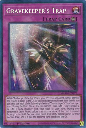 Gravekeeper's Trap (Secret Pharaoh's Rare)  [MAMA-EN029] 1st Edition
