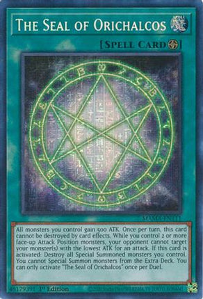 The Seal of Orichalcos (Secret Pharaoh's Rare)  [MAMA-EN111] 1st Edition