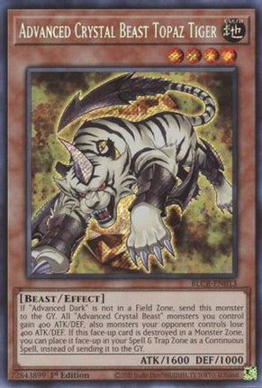 Advanced Crystal Beast Topaz Tiger (Secret Rare) [BLCR-EN013] 1st Edition