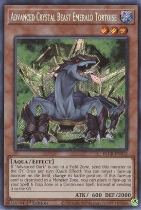 Advanced Crystal Beast Emerald Tortoise (Secret Rare) [BLCR-EN012] 1st Edition