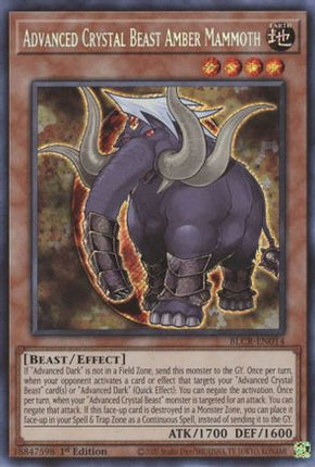 Advanced Crystal Beast Amber Mammoth (Secret Rare) [BLCR-EN014] 1st Edition