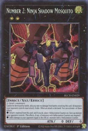 Number 2: Ninja Shadow Mosquito (Secret Rare) [BLCR-EN029] 1st Edition