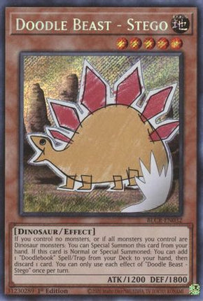 Doodle Beast - Stego (Secret Rare) [BLCR-EN032] 1st Edition